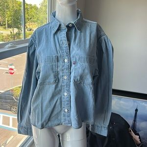 LEVI’S DENIM SHIRT TOP BLOUSE SIZE XS MSRP $59.50 NWT